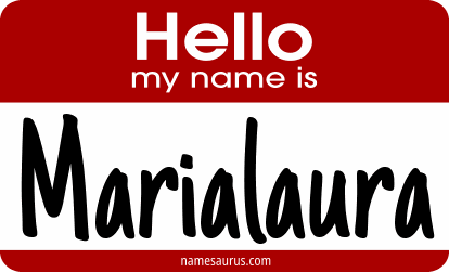 Hello my name is Marialaura png download