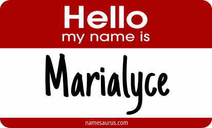 Hello my name is Marialyce png download