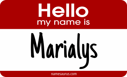 Hello my name is Marialys png download