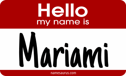 Hello my name is Mariami png download