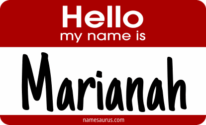 Hello my name is Marianah png download