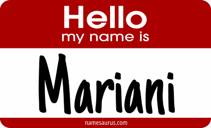 Hello my name is Mariani png download