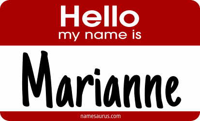Hello my name is Marianne png download