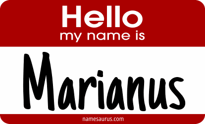 Hello my name is Marianus png download