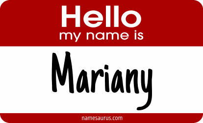 Hello my name is Mariany png download