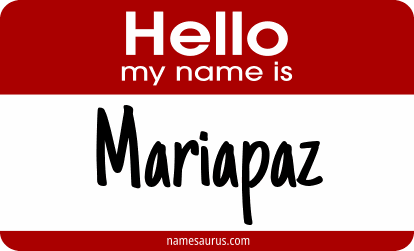 Hello my name is Mariapaz png download