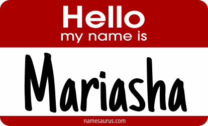 Hello my name is Mariasha png download