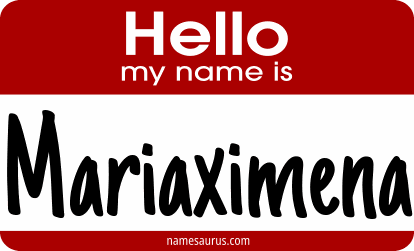 Hello my name is Mariaximena png download