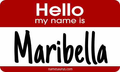 Hello my name is Maribella png download