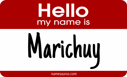 Hello my name is Marichuy png download