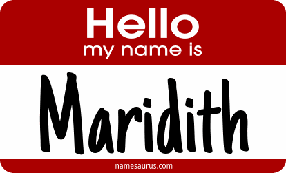 Hello my name is Maridith png download