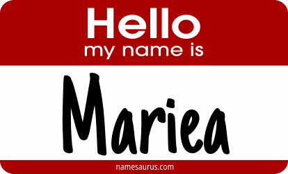 Hello my name is Mariea png download