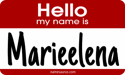Hello my name is Marieelena png download