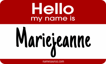 Hello my name is Mariejeanne png download