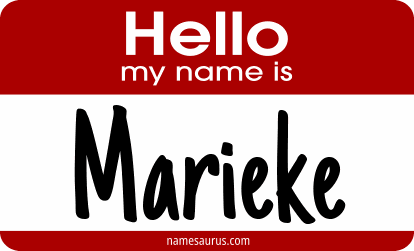 Hello my name is Marieke png download