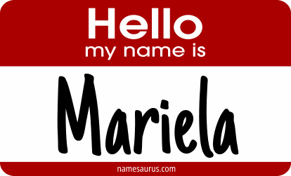 Hello my name is Mariela png download