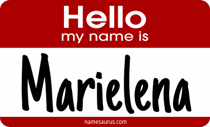 Hello my name is Marielena png download