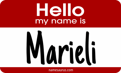 Hello my name is Marieli png download