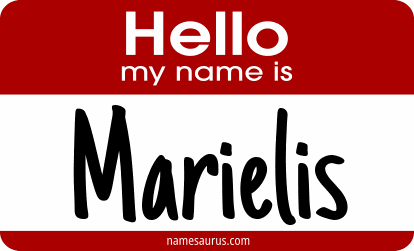 Hello my name is Marielis png download