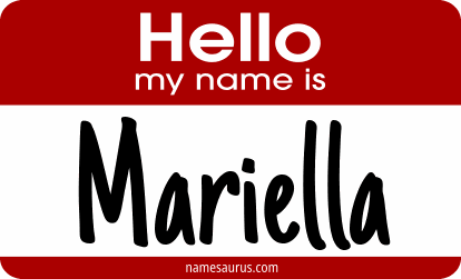 Hello my name is Mariella png download