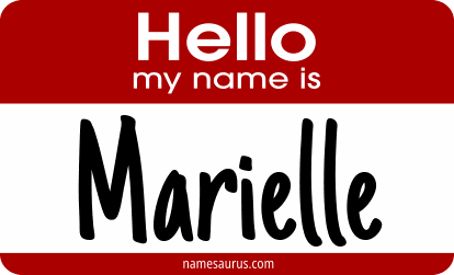 Hello my name is Marielle png download