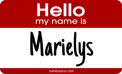 Hello my name is Marielys png download