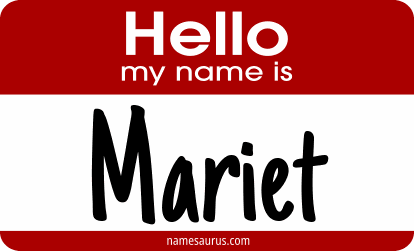 Hello my name is Mariet png download