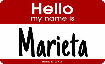 Hello my name is Marieta png download