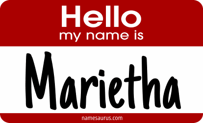 Hello my name is Marietha png download