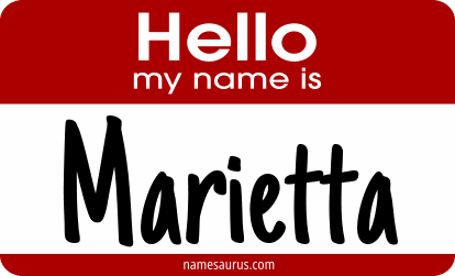 Hello my name is Marietta png download