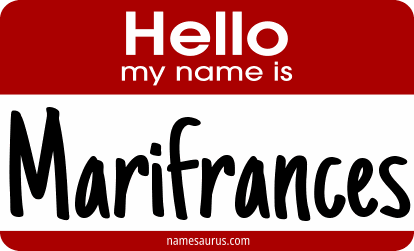 Hello my name is Marifrances png download