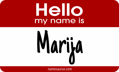 Hello my name is Marija png download
