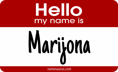 Hello my name is Marijona png download
