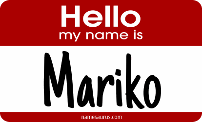 Hello my name is Mariko png download