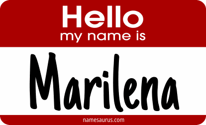 Hello my name is Marilena png download