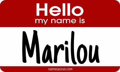 Hello my name is Marilou png download