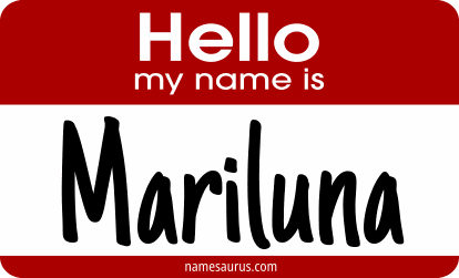 Hello my name is Mariluna png download