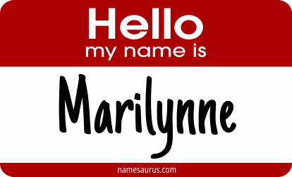 Hello my name is Marilynne png download