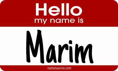 Hello my name is Marim png download