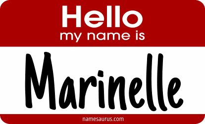 Hello my name is Marinelle png download