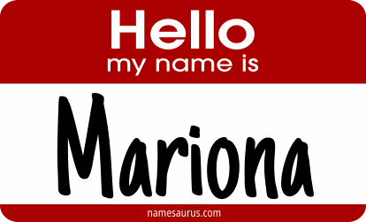 Hello my name is Mariona png download
