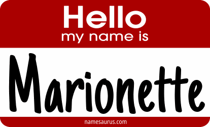 Hello my name is Marionette png download