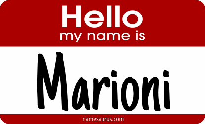 Hello my name is Marioni png download