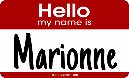 Hello my name is Marionne png download