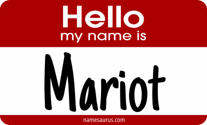 Hello my name is Mariot png download