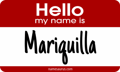 Hello my name is Mariquilla png download