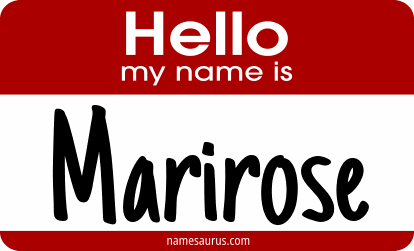 Hello my name is Marirose png download
