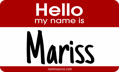 Hello my name is Mariss png download