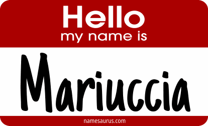 Hello my name is Mariuccia png download