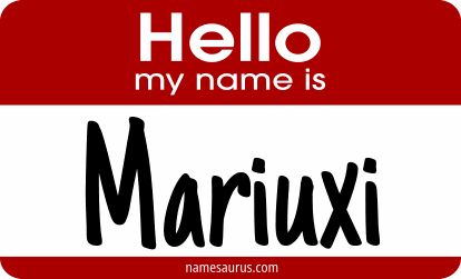 Hello my name is Mariuxi png download